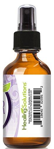 Healing Solutions Lavender Spray (Huge 4 oz Bottle) Contains Lavender Essential Oil - Perfect Room Air Freshener & Odor Eliminator Healing Solutions 