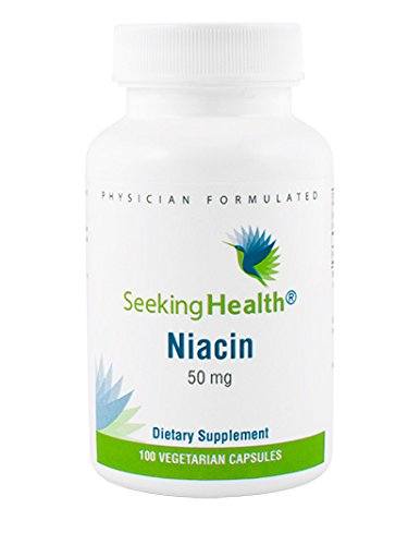 Seeking Health | Niacin | 50 mg | Vitamin B3 Supplement | 100 Vegetarian Capsules | Non-GMO Supplement Seeking Health 