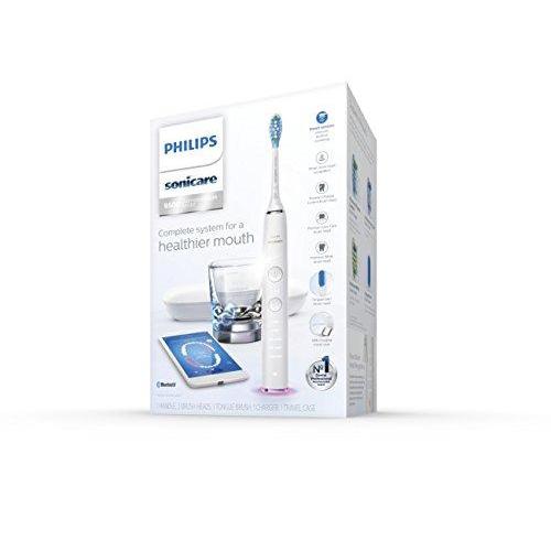 Philips Sonicare DiamondClean Smart Electric, Rechargeable toothbrush for Complete Oral Care, with Charging Travel Case, 5 modes – 9500 Series, White, HX9924/01 Electric Toothbrush Philips Sonicare 