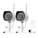 Zmodo 1080p Full HD Outdoor Wireless Security Camera System, 2 Pack Smart Home Indoor Outdoor WiFi IP Cameras with Night Vision, Compatible with Alexa Camera Zmodo 