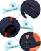 Wantdo Boy's Hooded Rain Jacket Fleece Lined Windcheater Outdoors Rain Gear(Dark Blue, 8) Ski Wantdo 