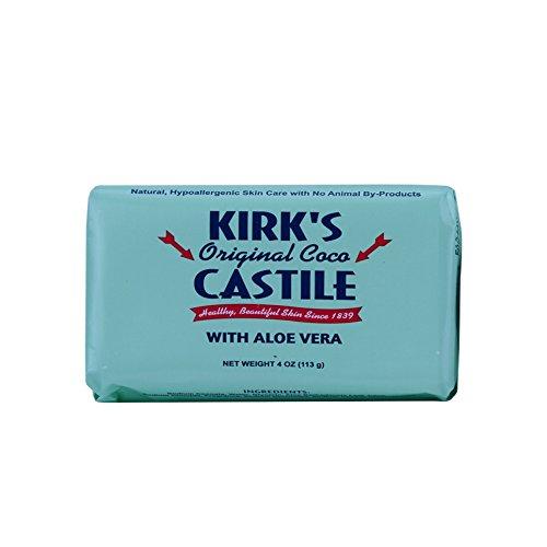 KIRKS Natural Products Castile Bar Soap with Aloe, 0.02 Pound Natural Soap Kirk's 