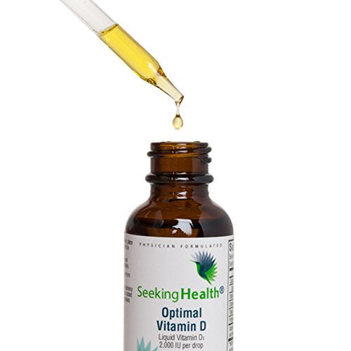 Optimal Vitamin D3 Liquid | 2,000 IU Per Drop | 900 Servings | High Potency | Physician Formulated | Seeking Health by Seeking Health Supplement Seeking Health 