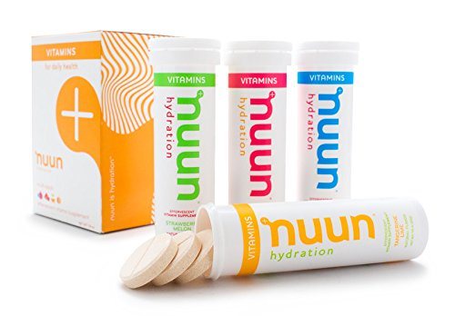 Nuun Hydration: Vitamin + Electrolyte Drink Tablets, Mixed Fruit Flavor Pack, Box of 4 Tubes (48 servings), Enhanced for Energy and Daily Health Supplement Nuun 