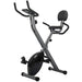 AuWit Magenetic Exercise Bike w/Multi Level Tension Control Adjustable Resistance LCD Screen Easy Storage Fitness Machine (Black) Sports AuWit 
