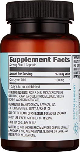 Amazon Brand - Revly CoQ10 100 mg, 60 Capsules, 2 Month Supply, Vegan Supplement Revly 