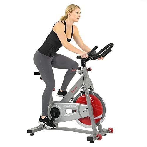 Sunny Health & Fitness Pro II Indoor Cycling Bike with Device Mount and Advanced Display – SF-B1995, Silver Sports Sunny Health & Fitness 