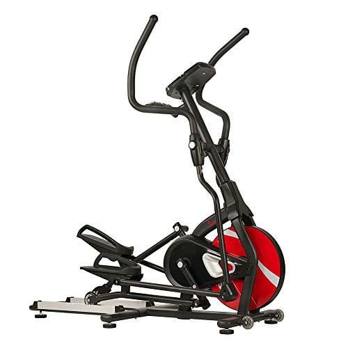 Sunny Health & Fitness Magnetic Elliptical Trainer Machine w/ Tablet Holder, LCD Monitor, 265 Max Weight and Pulse Monitor - Stride Zone - SF-E3865,Black Sports Sunny Health & Fitness 