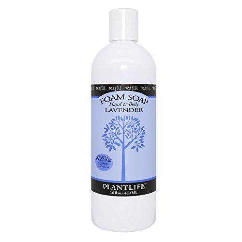 Lavender Hand & Body Foam Soap - 16oz Refill Natural Soap Plantlife 