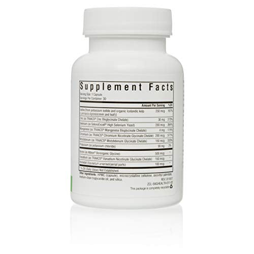 Seeking Health | Trace Minerals Complex II | 9 Trace Minerals | Iron- and Copper-Free | 30 Vegetarian Capsules Supplement Seeking Health 