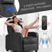 Recliner Chair for Living Room Massage Recliner Sofa Reading Chair Winback Single Sofa Home Theater Seating Modern Reclining Chair Easy Lounge with PU Leather Padded Seat Backrest Furniture BestMassage 