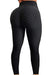 FITTOO Women's High Waist Yoga Pants Tummy Control Scrunched Booty Leggings Workout Running Butt Lift Textured Tights Peach Butt Black(M) Apparel FITTOO 