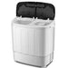 SUPER DEAL Portable Compact Mini Twin Tub Washing Machine w/Wash and Spin Cycle, Built-in Gravity Drain, 13lbs Capacity For Camping, Apartments, Dorms, College Rooms, RV’s, Delicates and more Major Appliances SUPER DEAL 