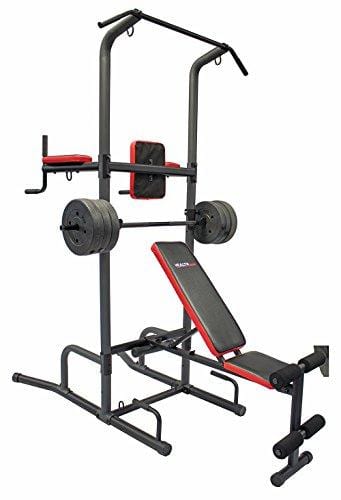 Health Gear CFT2.0 Functional Fitness Gym Style Training Power Tower & Adjustable Workout Bench System for Pull Ups and Dips Sports Health Gear 