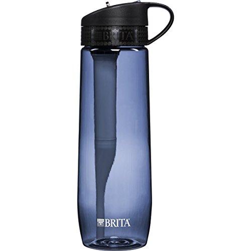 23.7 Ounce Hard Sided Water Bottle with Filter - BPA Free - Gray Accessory Brita 