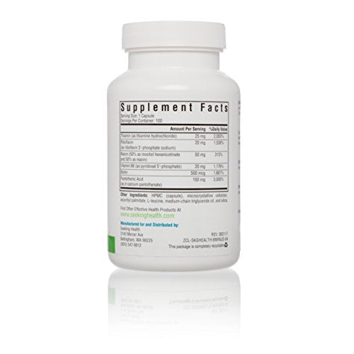 Seeking Health B Minus | 100 Capsules | Biotin Vegetarian Capsules | Biotin Supplement | Biotin for Women Supplement Seeking Health 