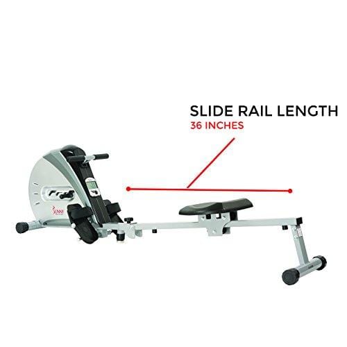 Sunny Health & Fitness SF-RW5606 Elastic Cord Rowing Machine Rower with LCD Monitor Sport & Recreation Sunny Health & Fitness 
