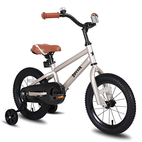 Joystar 16 Inch Kids Bike for 4 5 6 Years Boys, Kids Bicycle with Training Wheel & Coaster Brake, 85% Assembled, Silver Outdoors JOYSTAR 