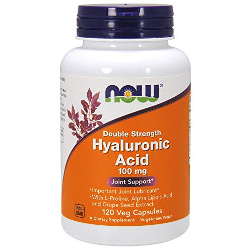 NOW Hyaluronic Acid 100mg,120 Veg Capsules Supplement NOW Foods 