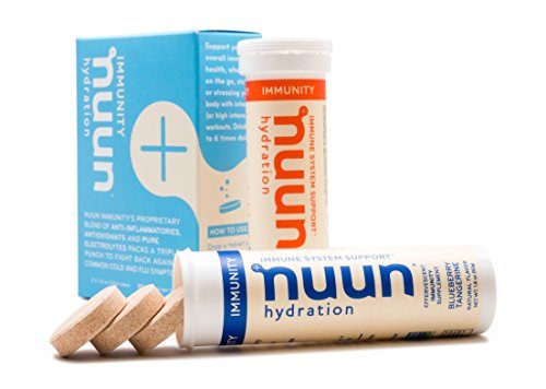 Nuun Immunity: Zinc, Turmeric, Elderberry, Ginger, Echinacea, and Electrolytes for an Anti-Inflammatory and Antioxidant Boost in Immune Support, Blueberry Tangerine/Orange Citrus Mixed 2-Pack Supplement Nuun 