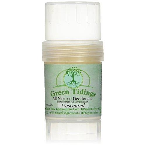 Green Tidings All Natural Deodorant Unscented 1oz (3 PACK- 25% OFF) Beauty & Health Green Tidings 