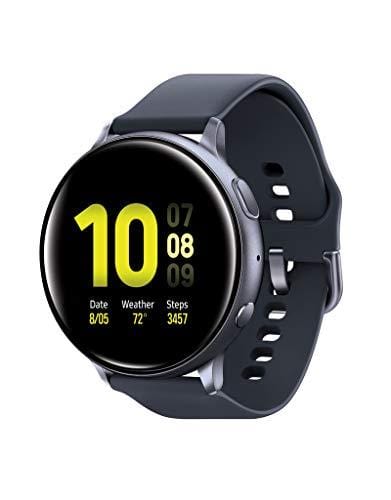 Samsung Galaxy Watch Active2 W/ Enhanced Sleep Tracking Analysis, Auto Workout Tracking, and Pace Coaching (44mm, GPS, Bluetooth), Aqua Black - US Version with Warranty Wireless Samsung 