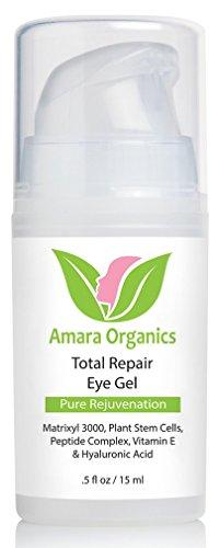 Amara Organics Eye Cream Gel for Dark Circles and Puffiness with Peptides.5 fl. oz. Skin Care Amara Organics 