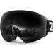 Zionor X4 Ski Snowboard Snow Goggles Magnet Dual Layers Lens Spherical Design Anti-Fog UV Protection Anti-Slip Strap for Men Women Ski Zionor 