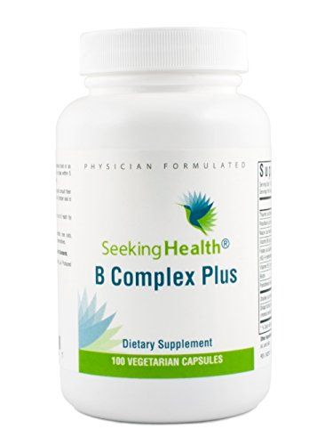 B Complex Plus | 100 Capsules | Seeking Health | Vegetarian Vitamin B Complex Capsules | 100 easy-to-swallow capsules Supplement Seeking Health 