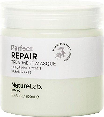 NatureLab. Tokyo – Perfect Repair Treatment Masque with Bamboo Stem Cells, restores damaged, chemically treated hair. 6.7 fl oz with pump. Natural. Free of sulfates and animal cruelty. Protects Color Hair Care NatureLab 