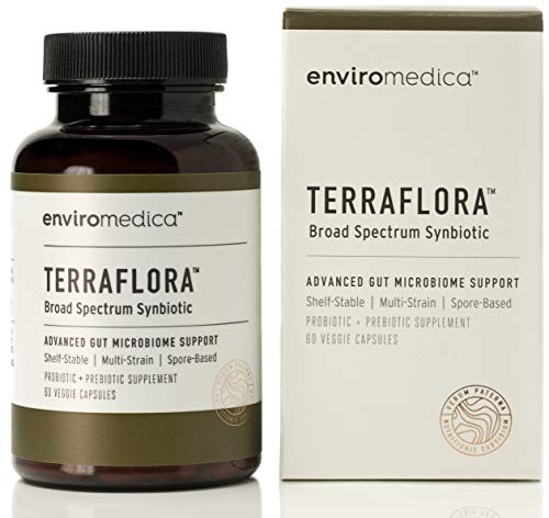 Enviromedica Terraflora Synbiotic SBO Supplement - a Spore Form Probiotic and Prebiotic Soil-Based Organism formulated for Robust Support of Gut Health (60ct) Supplement Enviromedica 