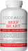 Codeage Grass Fed Beef Heart (Desiccated), 180 Count — Natural CoQ10, Supports Heart, Mitochondrial & Blood Pressure Health, 3000mg per Servings, 100% Pasture Raised in Argentina Supplement Code Age 