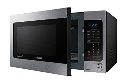 Samsung MG11H2020CT 1.1 cu. ft. Countertop Grill Microwave Oven with Ceramic Enamel Interior, Black Major Appliances Samsung 