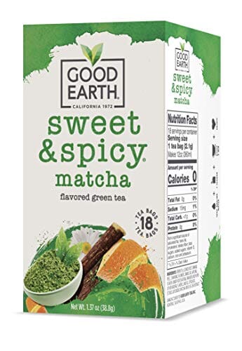 Good Earth Green Tea, Sweet and Spicy, Matcha Maker, 18 Count, Pack of 6 Grocery Good Earth 