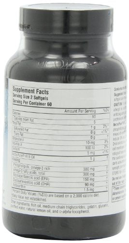 Source Naturals ArcticPure Krill Oil 500mg, Premium Omega-3 for Heart, Brain, and PMS, 120 Softgels Supplement Source Naturals 