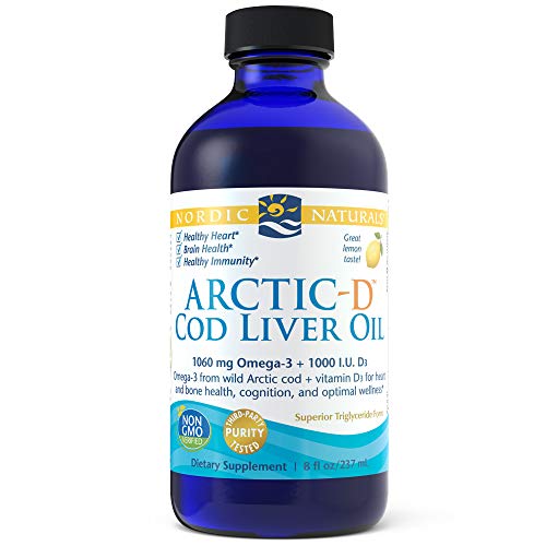 Nordic Naturals - Arctic-D CLO, Heart and Brain Health, and Optimal Wellness, Lemon, 8 Ounces Supplement Nordic Naturals 