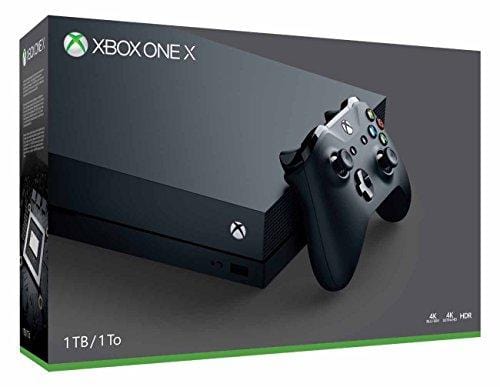 Microsoft Xbox One X 1TB, 4K Ultra HD Gaming Console, Black (Renewed) Video Games Microsoft 