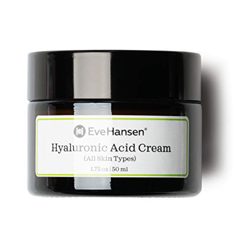 Eve Hansen Hyaluronic Acid Cream for Face | Natural Face Moisturizer, Neck Cream, Anti-Wrinkle Cream | Anti Aging Face Cream for Women, Mens Moisturizer for Face w/Organic Botanical Extracts 1.75oz Skin Care Eve Hansen 