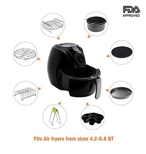 8 Inch Air Fryer Accessories Xl Air Fryer Accessories With Recipe