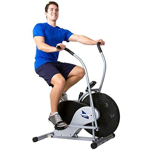 Body Rider Exercise Upright Fan Bike (with UPDATED Softer Seat) Stationary Fitness/Adjustable Seat BRF700 Sports Body Rider 