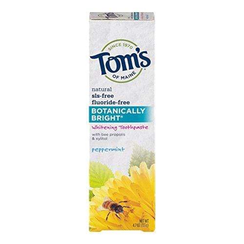 Tom's Of Maine Botanically Bright Whitening Toothpaste Peppermint Toothpaste Tom's of Maine 