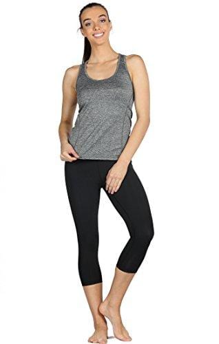 icyzone Workout Tank Tops for Women - Racerback Athletic Yoga Tops, Running Exercise Gym Shirts(Pack of 3)(M, Charcoal/Lavender/Peach) Apparel icyzone 