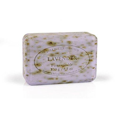 Pre de Provence Artisanal French Soap Bar Enriched with Shea Butter, Quad-Milled For A Smooth & Rich Lather (250 grams) - Lavender Natural Soap Pre de Provence 
