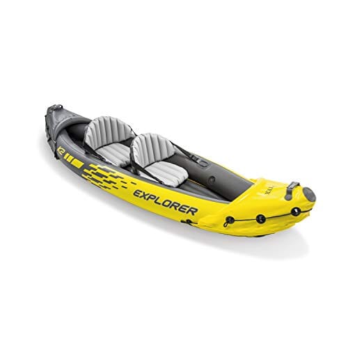 Intex Explorer K2 Kayak, 2-Person Inflatable Kayak Set with Aluminum Oars and High Output Air Pump Outdoors Intex 
