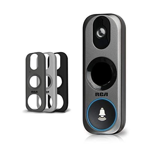 Doorbell Video Ring Security Camera by RCA New and Improved - with Mobile Doorbell Ring, 3MP HD Video, Live Stream, No Recording Storage Fees, Night Vision and Motion Detection Camera RCA 