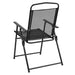 Flash Furniture Nantucket 6 Piece Black Patio Garden Set with Table, Umbrella and 4 Folding Chairs Furniture Flash Furniture 