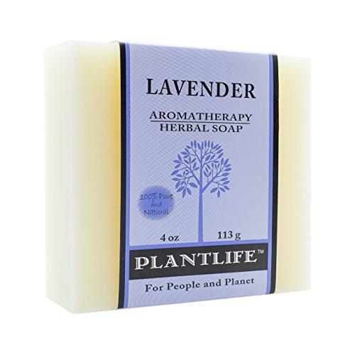 Lavender 100% Pure & Natural Aromatherapy Herbal Soap- 4 oz (113g) Natural Soap Plantlife 