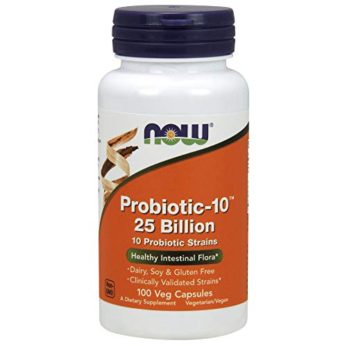 NOW Probiotic-10 25 Billion, 100 Veg Capsules Supplement NOW Foods 