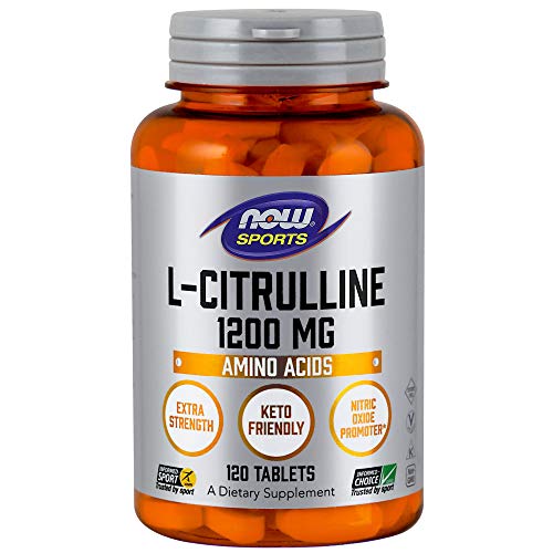 NOW L-Citrulline 1200 mg Extra Strength,120 Tablets Supplement Now Sports 