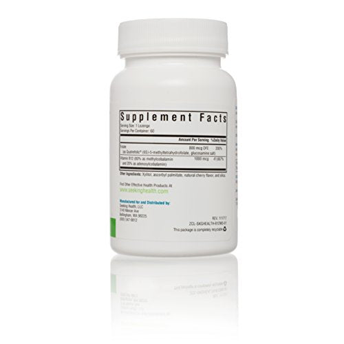 Seeking Health | Active B12 Lozenge with L-5 MTHF | Vitamin B12 Supplement | Methylfolate | 60 Lozenges Supplement Seeking Health 